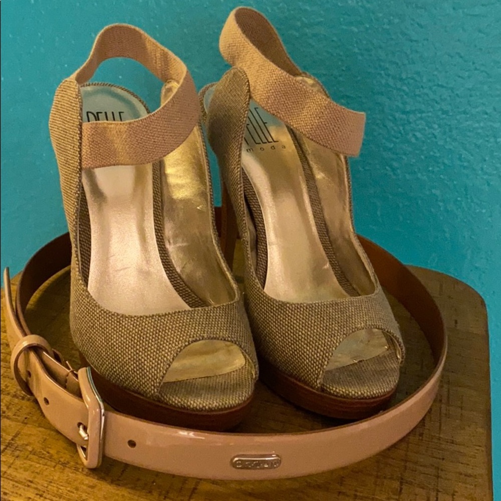 Pelle moda open toe platform sandal